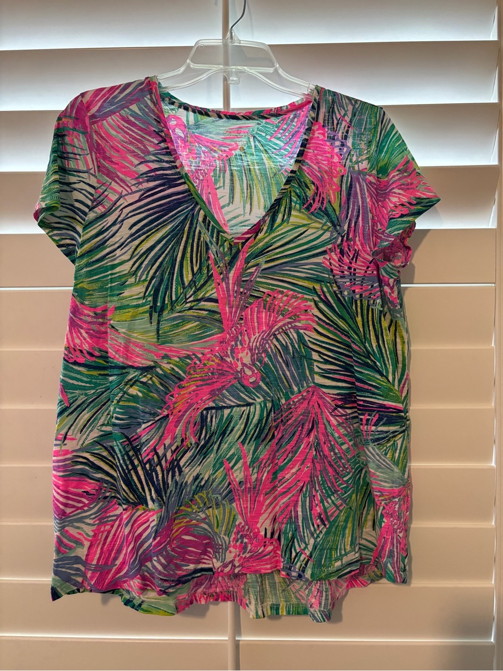 Lilly Pulitzer Tropical Palm Tee in Pink & Green